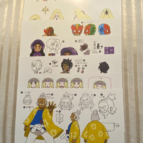 POKE'MON ALOLA REGION CONCEPT ARTWORK 2016 SLIDE PRINTS NEW - Picture 3 of 5